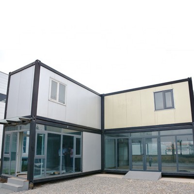 container houses Usa Luxury Customizable Steel Box Frame partition wall panel ready made bungalow house