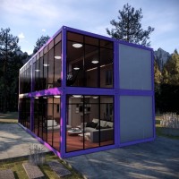 Low cost luxury light steel mobile container homes for villa