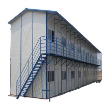 Double Floor Peb Steel Frame Structure Building Room Fabrication Prefabricated Worker Quarters Living House